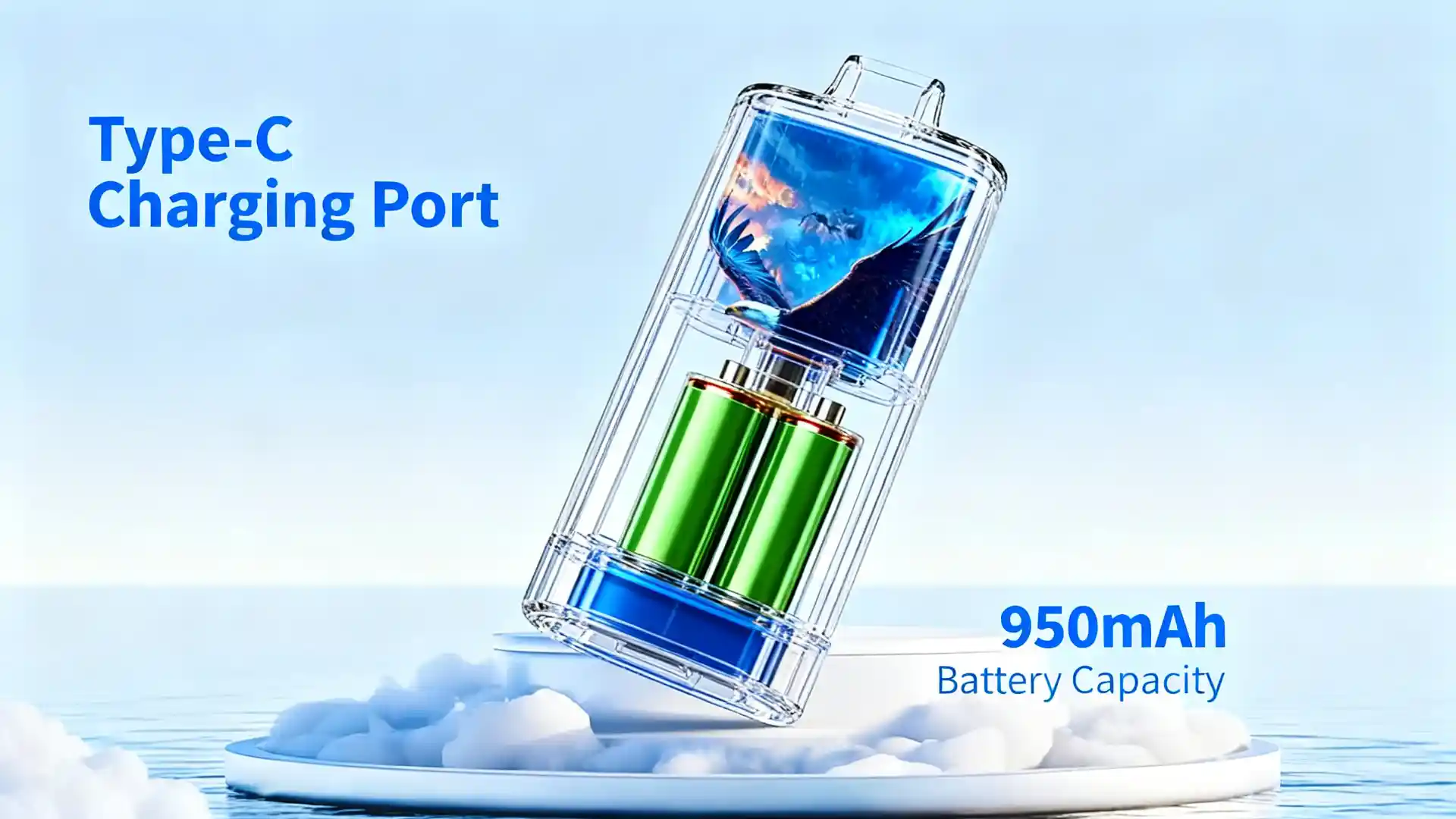 JNR Vape Technologie Akku und Liquid Kapazit&auml;t Vergleich